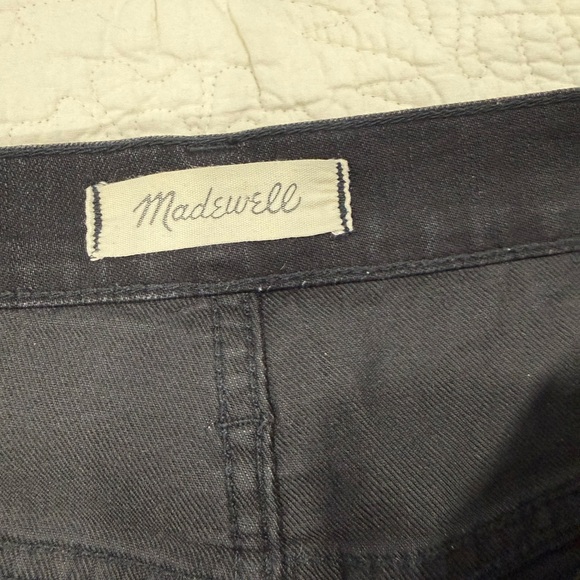 Madewell Women's, slim wide-leg crop Jeans Black size 26 - Picture 10 of 14